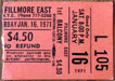1971-01-16 Early Show Ticket