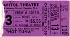 1972-10-13 Early Show Ticket