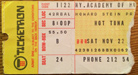 1975-11-22 Early Show Ticket