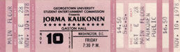 1978-11-10 Early Show Ticket