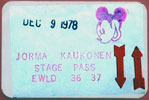 1978-12-09 Backstage Pass
