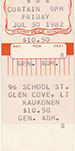 1982-07-30 Ticket