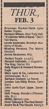 1983-02-03 ad Aquarian Issue # 456 Feb 2, 1983