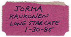 1985-01-30 Ticket