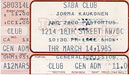 1985-03-24 Late Show Ticket