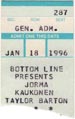 1996-01-18 Ticket Early Show