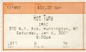 2001-01-06 Ticket Early Show