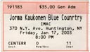 2003-01-17 Ticket Early Show