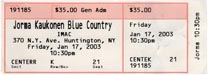 2003-01-17 Ticket Late Show