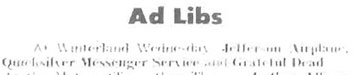 A clip from Ralph Gleason's On The Town column in the San Francisco Chronicle, Monday, April 13, 1970 lostlivedead.blogspot.com