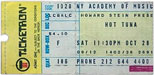 1972-10-28 Late Show Ticket