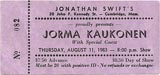 1983-08-11 Early Ticket