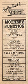 Advert from Scene, May 1-May 8, 1985 Vol. 16 No. 18