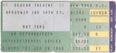 1986-01-24 Early Show Ticket