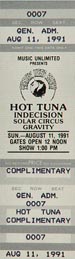 1991-08-11 Ticket