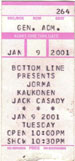 2001-01-09 Ticket Late Show
