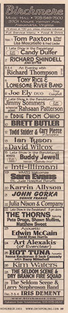 2003-11-25 Newspaper advert