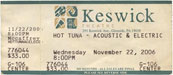 2006-11-22 Ticket